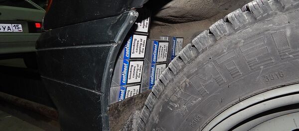 Изъятие нелегального груза на пункте пропуска Нижний Зарамаг - Sputnik Южная Осетия