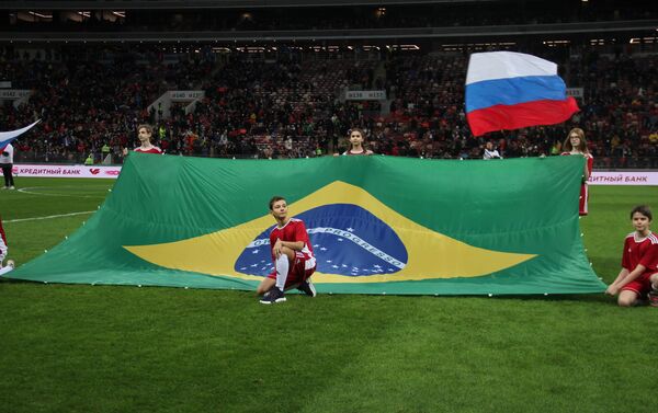 “Лужники” с честью выдержали товарищеский матч между сборными России и Бразилии - Sputnik Южная Осетия