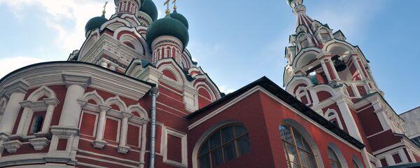 Храм Святой Троицы в Никитниках в Никитниковом переулке Храм Святой Троицы в Никитниках в Никитниковом переулке - Sputnik Южная Осетия