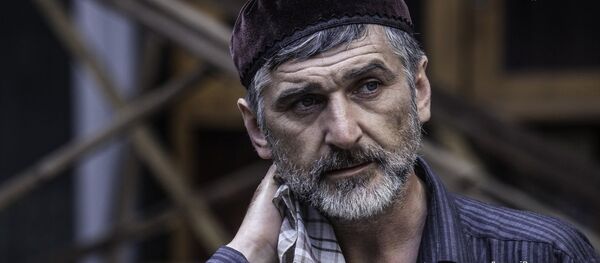 Дмитрий Парастаев в роли террориста Дмитрий Парастаев в роли террориста - Sputnik Южная Осетия