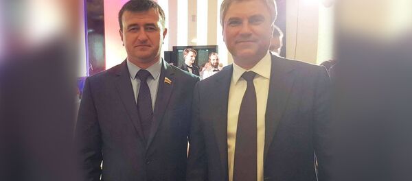 Петр Гассиев встретился с Вячеславом Володиным Петр Гассиев встретился с Вячеславом Володиным - Sputnik Южная Осетия