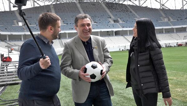 Бахва Тедеев с Наивными путешественниками на стадионе Волгоград Арена - Sputnik Южная Осетия