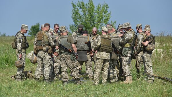 Военные учения солдат ВСУ во Львовской области - Sputnik Южная Осетия