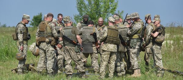 Военные учения солдат ВСУ во Львовской области - Sputnik Южная Осетия