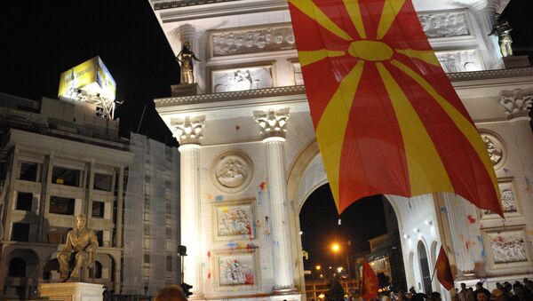 Акции протеста в Македонии - Sputnik Южная Осетия