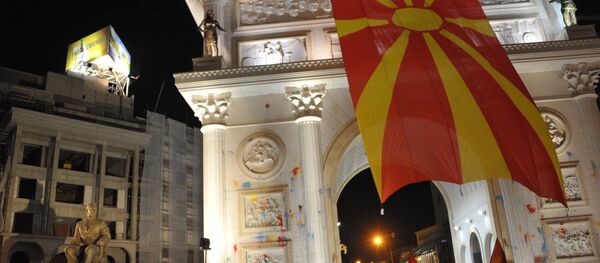 Акции протеста в Македонии Акции протеста в Македонии - Sputnik Южная Осетия
