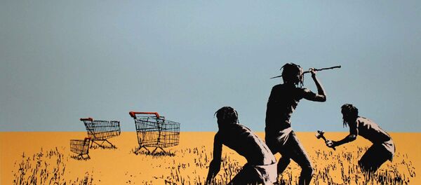 Картина Бенкси Картина Бенкси - Sputnik Южная Осетия