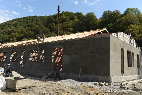 Строящееся здание больницы в Квайса - Sputnik Южная Осетия