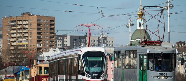 Парад трамваев в Москве Парад трамваев в Москве - Sputnik Южная Осетия