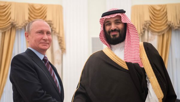Встреча президента РФ Владимира Путина с заместителем наследного принца Саудовской Аравии Мухаммадом ибн Салманом Аль Саудом - Sputnik Южная Осетия