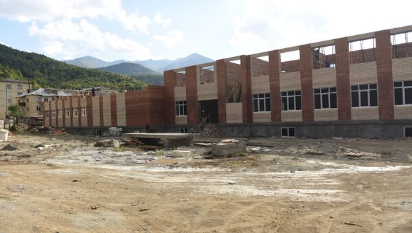 Строящееся здание школы в Квайса - Sputnik Южная Осетия