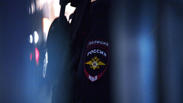 Нашивка на рукаве сотрудника полиции в России, архивное фото - Sputnik Южная Осетия