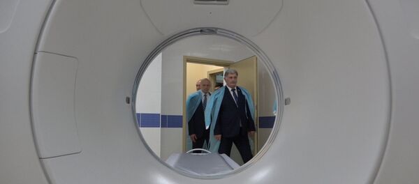 Как открывали операционно-хирургический комплекс в Цхинвале - видео Как открывали операционно-хирургический комплекс в Цхинвале - видео - Sputnik Южная Осетия