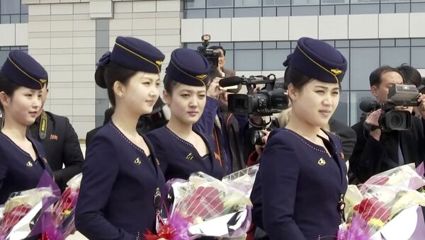 Стюардессы северокорейской авиакомпании Air Koryo - Sputnik Южная Осетия