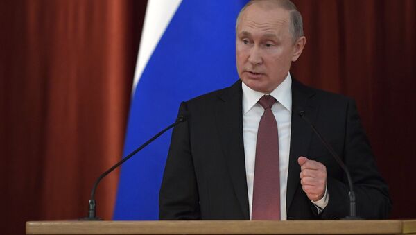 Президент РФ В. Путин выступил на совещании послов и постоянных представителей РФ - Sputnik Южная Осетия