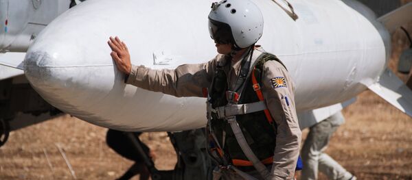 Российская боевая авиагруппа на аэродроме Хмеймим в Сирии Российская боевая авиагруппа на аэродроме Хмеймим в Сирии - Sputnik Южная Осетия