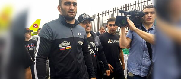 Мурата Гассиева встретили в Северной Осетии Мурата Гассиева встретили в Северной Осетии - Sputnik Южная Осетия
