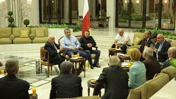 Встреча президента Южной Осетии с осетинской диаспорой в Сирии - Sputnik Хуссар Ирыстон