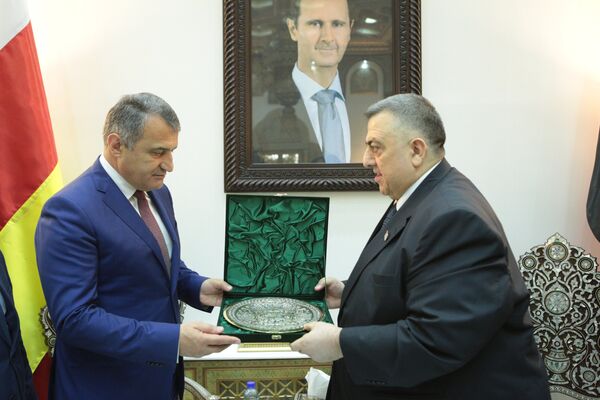 Встреча Анатолия Бибилова с председателем Народного совета Сирии Хаммудом Сабагом - Sputnik Южная Осетия
