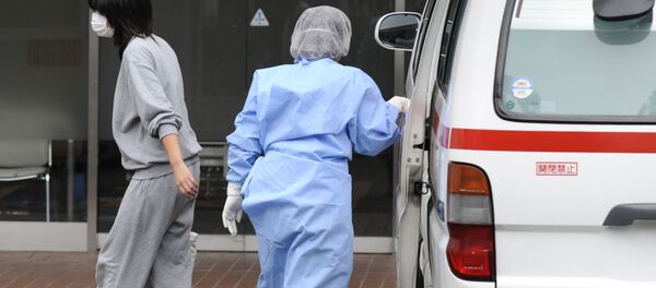 Скорая помощь возле больницы, префектура Хего, Япония Скорая помощь возле больницы, префектура Хего, Япония - Sputnik Южная Осетия