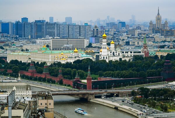 Московский Кремль, Москва-река, Большой Москворецкий мост - Sputnik Южная Осетия