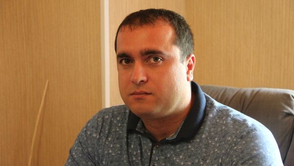 Директор завода по производству минеральной воды Багиата Алан Санакоев - Sputnik Южная Осетия