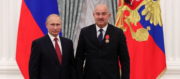 Церемония вручения президентом РФ В. Путиным госнаград членам сборной России по футболу - Sputnik Южная Осетия