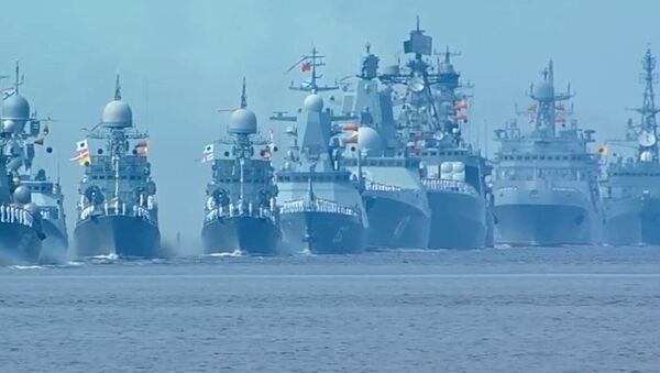Главный военно-морской парад в честь дня ВМФ России - Sputnik Южная Осетия