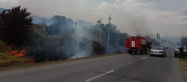 Пожар в Цхинвале Пожар в Цхинвале - Sputnik Южная Осетия