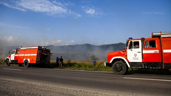Лесной пожар в Южной Осетии - Sputnik Южная Осетия