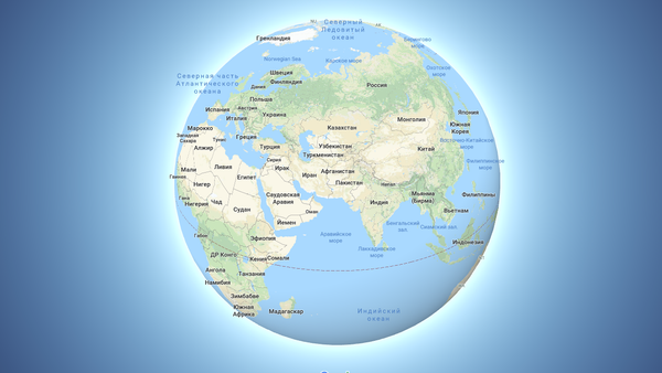 Карта Земли в сервисе Google Maps - Sputnik Южная Осетия