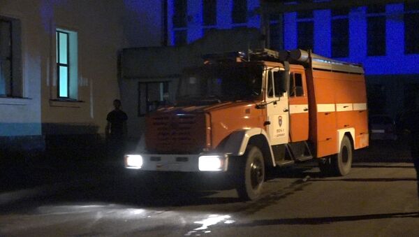 Как тушили пожар в здании правительства в Цхинвале - Sputnik Южная Осетия