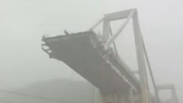 Обрушение моста в Генуе - Sputnik Южная Осетия