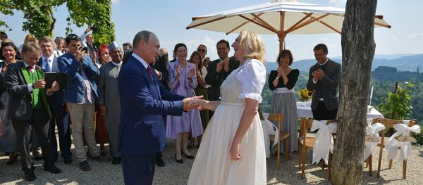 Президент РФ В. Путин посетил Австрию Президент РФ В. Путин посетил Австрию - Sputnik Южная Осетия