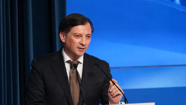 Вице-президент Республики Абхазия Виталий Габния на международном форуме Горная Абхазия в Международном мультимедийном пресс-центре МИА Россия сегодня. - Sputnik Южная Осетия