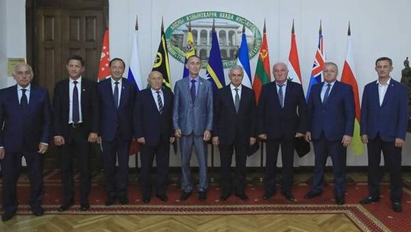Делегацию Южной Осетии принял Президент Абхазии Рауль Хаджимба - Sputnik Южная Осетия