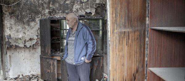 Пожар на ул.Коцоева Пожар на ул.Коцоева - Sputnik Южная Осетия