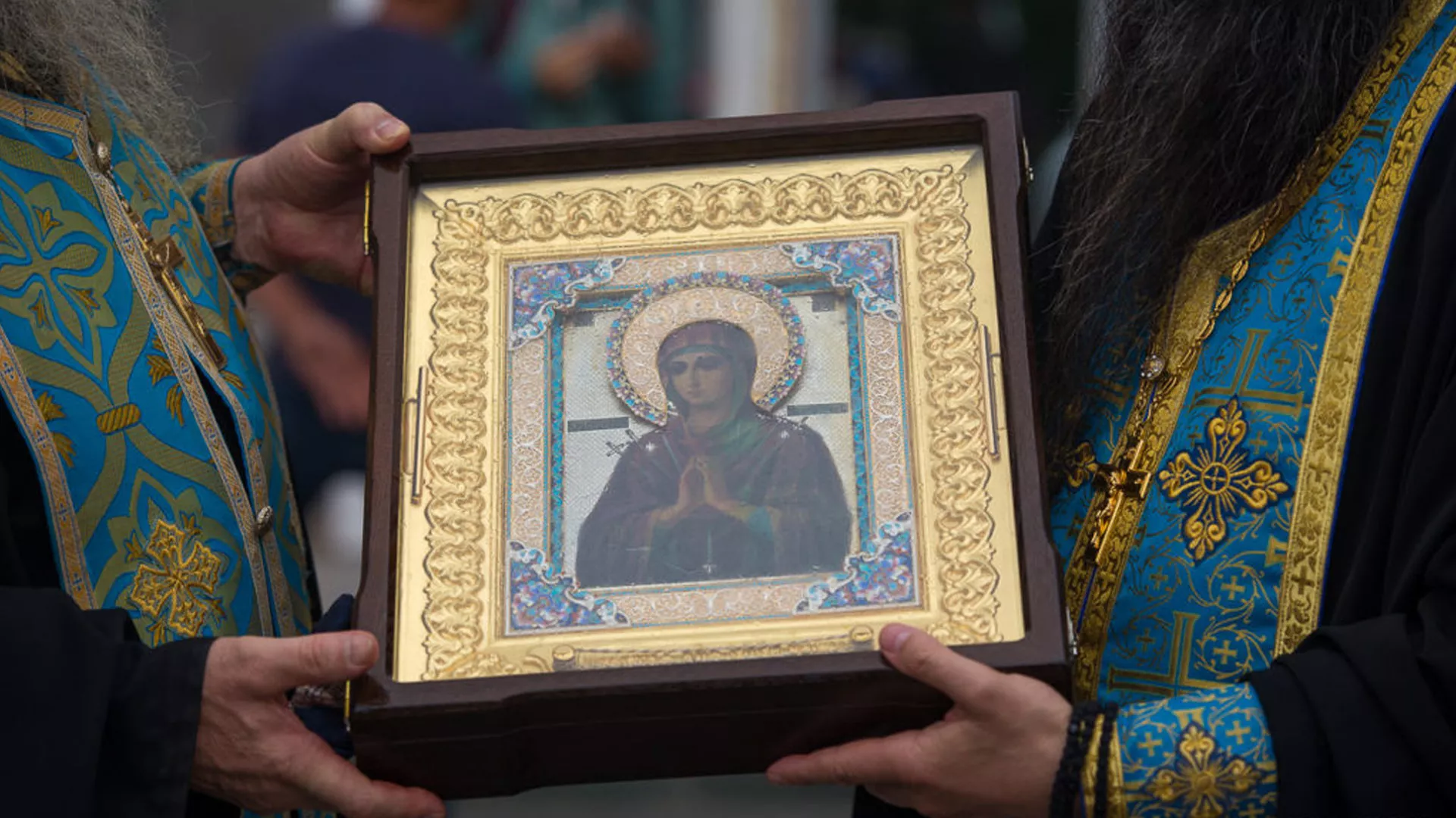 Икона Божией Матери Умягчение Злых Сердец (Семистрельная) прибыла в Северную Осетию