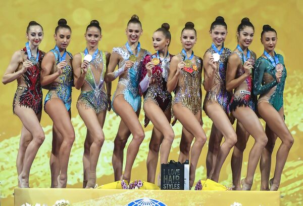 Церемония награждения на чемпионате мира по художественной гимнастике 2018 в Софии - Sputnik Южная Осетия