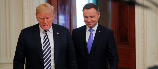Президент США Дональд Трамп и президент Польши Анджей Дуда - Sputnik Южная Осетия