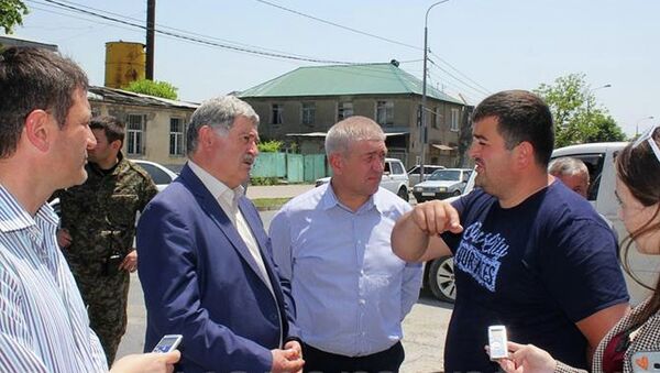 Эрик Пухаев совершил объезд строящихся улиц - Sputnik Южная Осетия