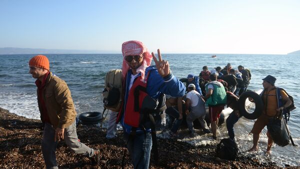 Беженцы на острове Лесбос в Греции - Sputnik Южная Осетия