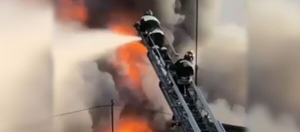 Пожар на заводе Электроцинк во Владикавказе Пожар на заводе Электроцинк во Владикавказе - Sputnik Южная Осетия