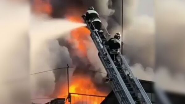 Пожар на заводе Электроцинк во Владикавказе - Sputnik Южная Осетия