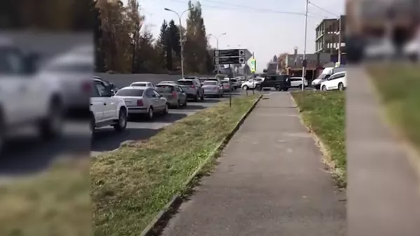 Пробка после пожара на заводе Электроцинк - Sputnik Южная Осетия