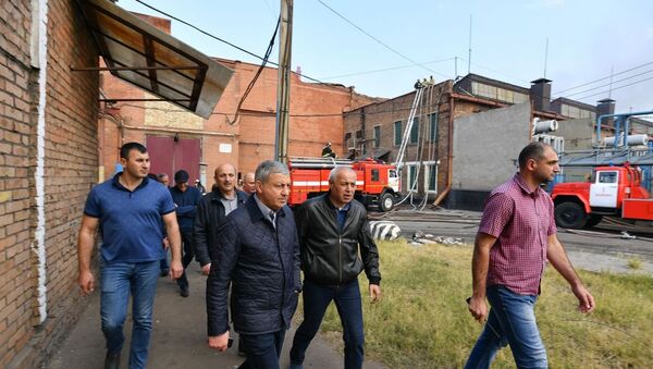 Глава Северной Осетии назвал виновных за пожар на заводе Электроцинк - Sputnik Южная Осетия