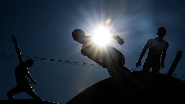 Скульптурная композиция Сonnected one в Олимпийском парк Хвэнге в Пхенчхане - Sputnik Южная Осетия