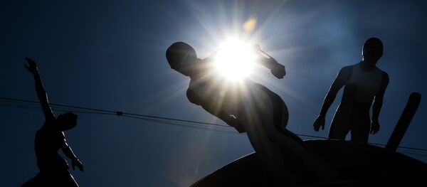 Скульптурная композиция Сonnected one в Олимпийском парк Хвэнге в Пхенчхане Скульптурная композиция Сonnected one в Олимпийском парк Хвэнге в Пхенчхане - Sputnik Южная Осетия