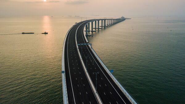Самый длинный морской мост Гонконг — Чжухай — Макао - Sputnik Южная Осетия