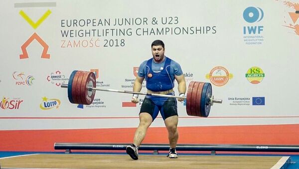 Дмитрий Гогичаев - бронзовый призер юниорского первенства Европы по тяжелой атлетике - Sputnik Южная Осетия